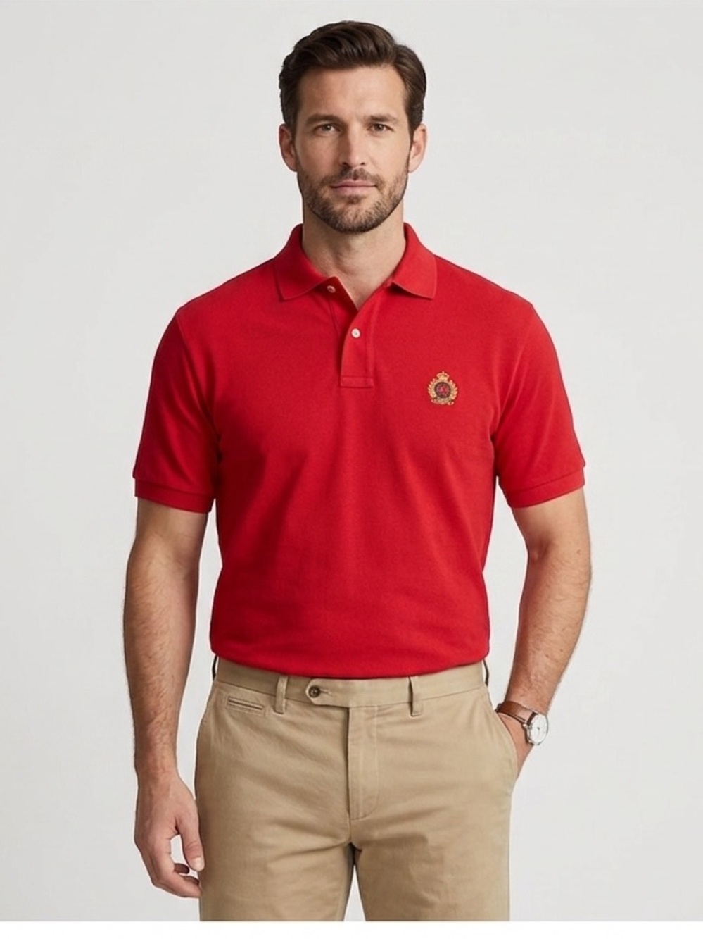 Alexander Julian red polo shirt